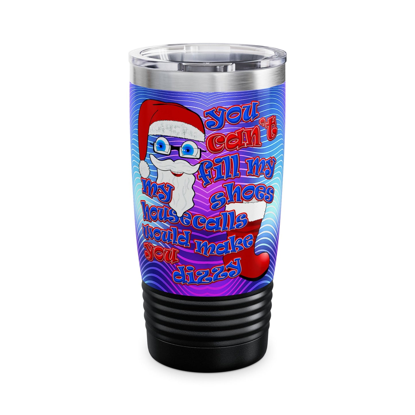 santa's shoes - Ringneck Tumbler, 20oz (purple wave)