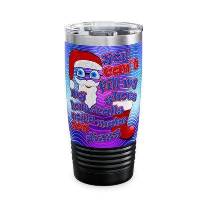 santa's shoes - Ringneck Tumbler, 20oz (purple wave)