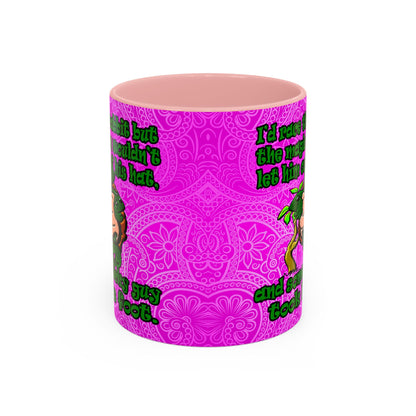 turtle race - Accent Mug (pink swirl)