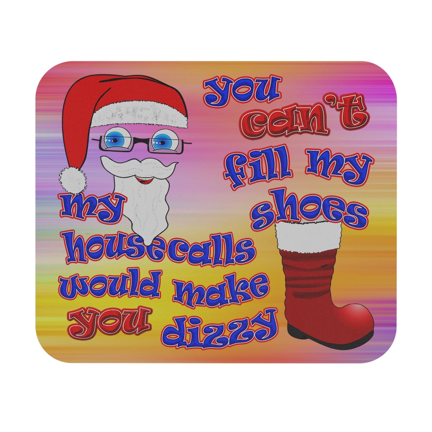 santa's shoes - Mouse Pad (Rectangle) (color blur)