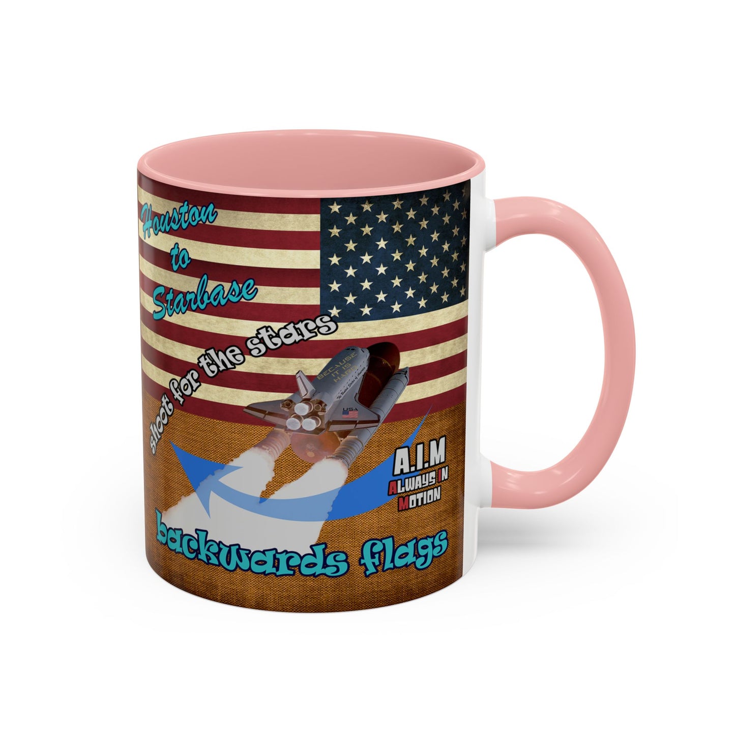 shoot for the stars - Accent Mug (brown papyrus)