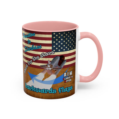 shoot for the stars - Accent Mug (brown papyrus)