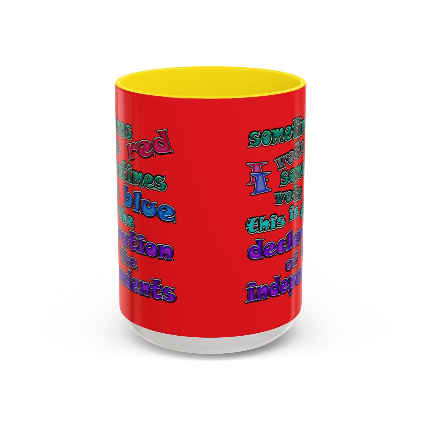 declaration of the independents - Accent Mug (red)