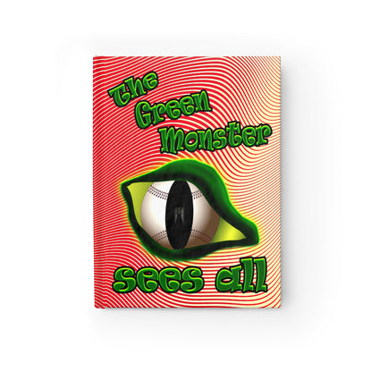 green monster - journal-lined (yellow-orange wave)