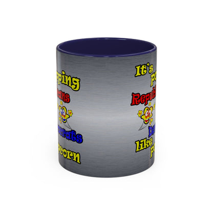 popping like popcorn - Accent Mug (brushed nickel)