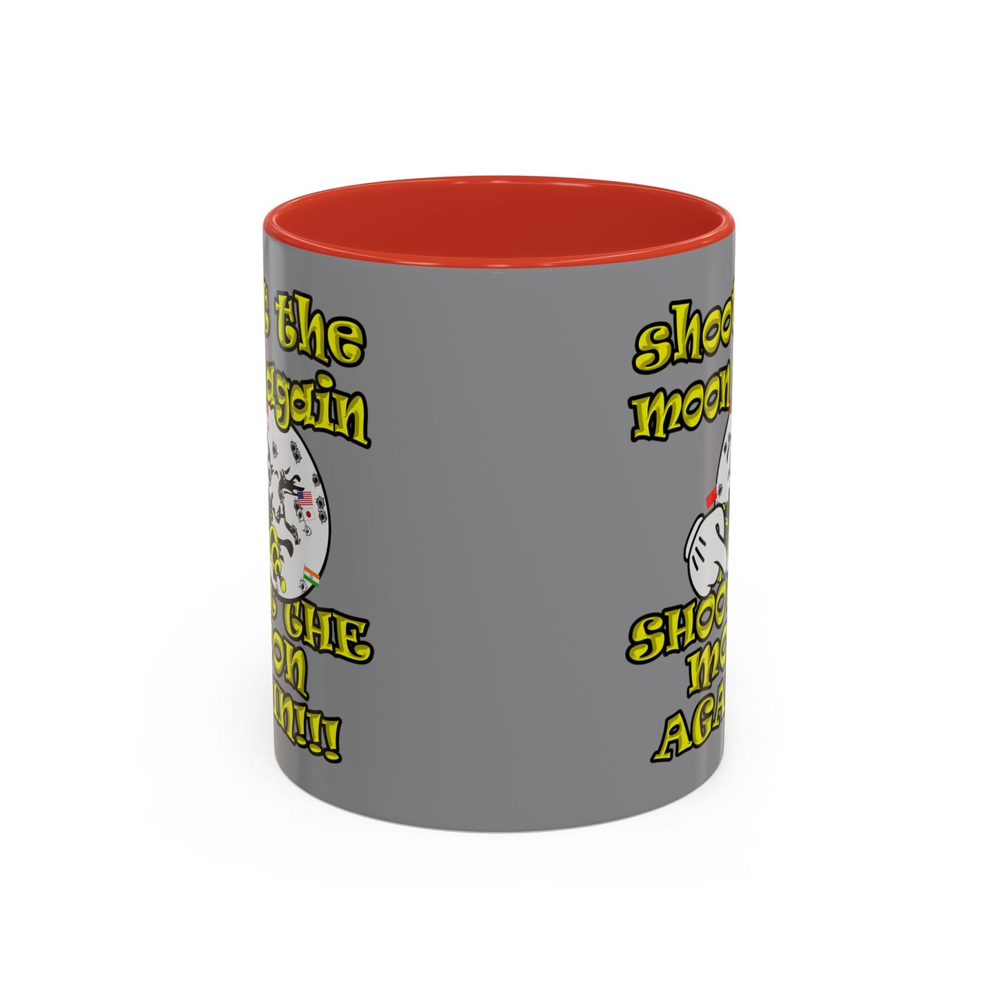 shoot the moon again - Accent Mug (grey)