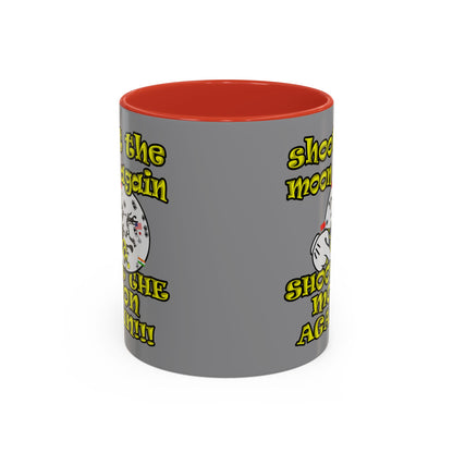 shoot the moon again - Accent Mug (grey)