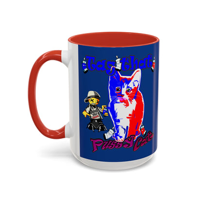 tag that - Accent Mug (dark blue)