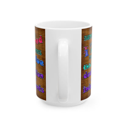 declaration of the independents - White Mug (brown papyrus)