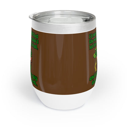 turtle race - Chill Wine Tumbler (brown)