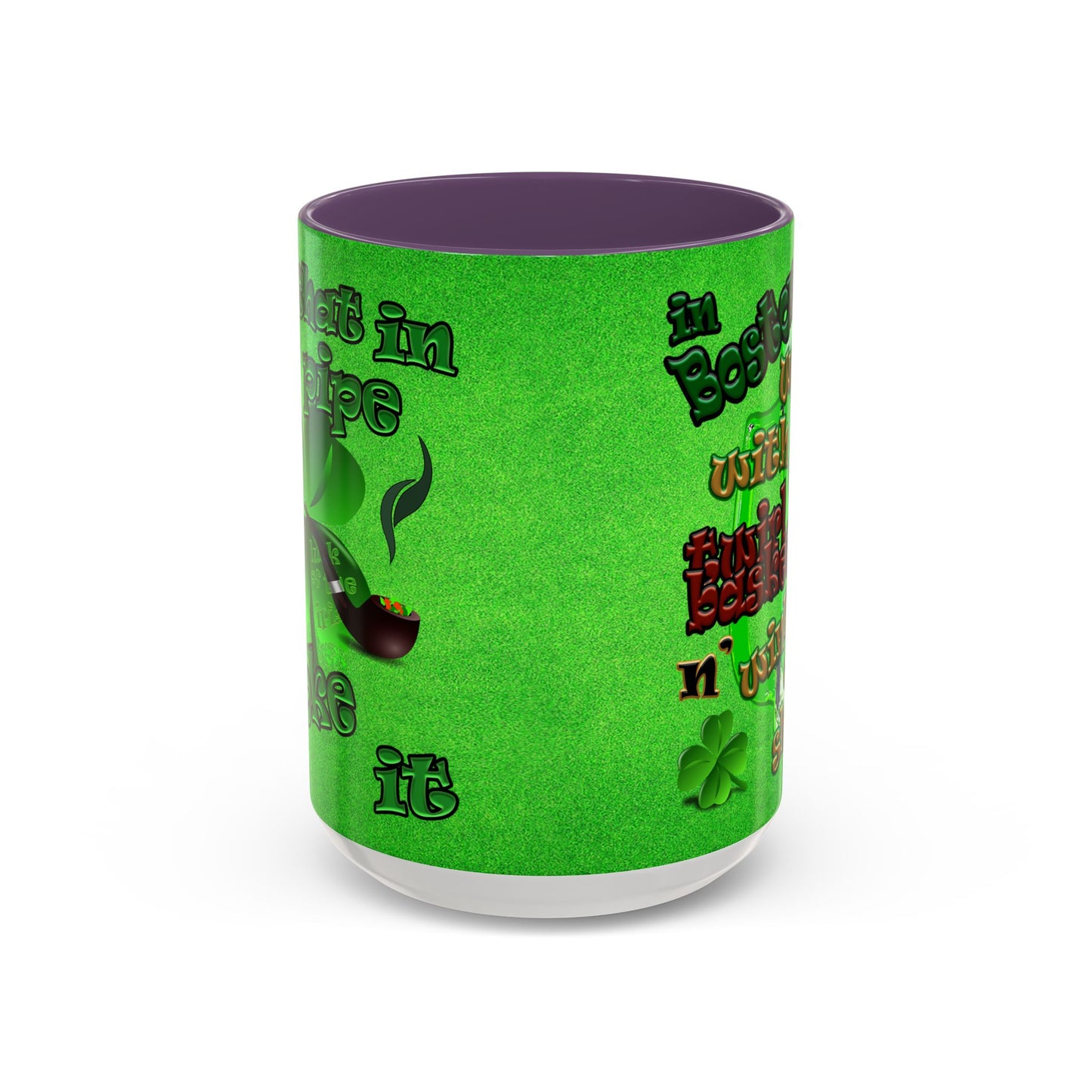 celtics logo - Accent Mug (green turf)