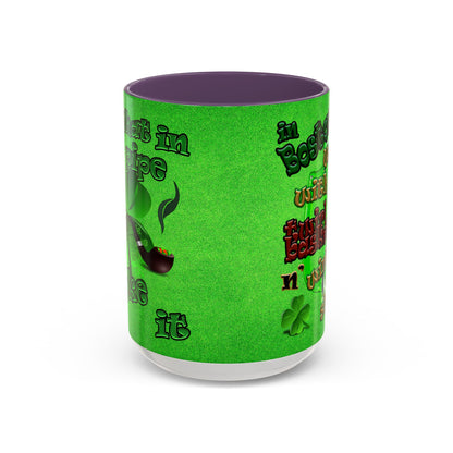celtics logo - Accent Mug (green turf)