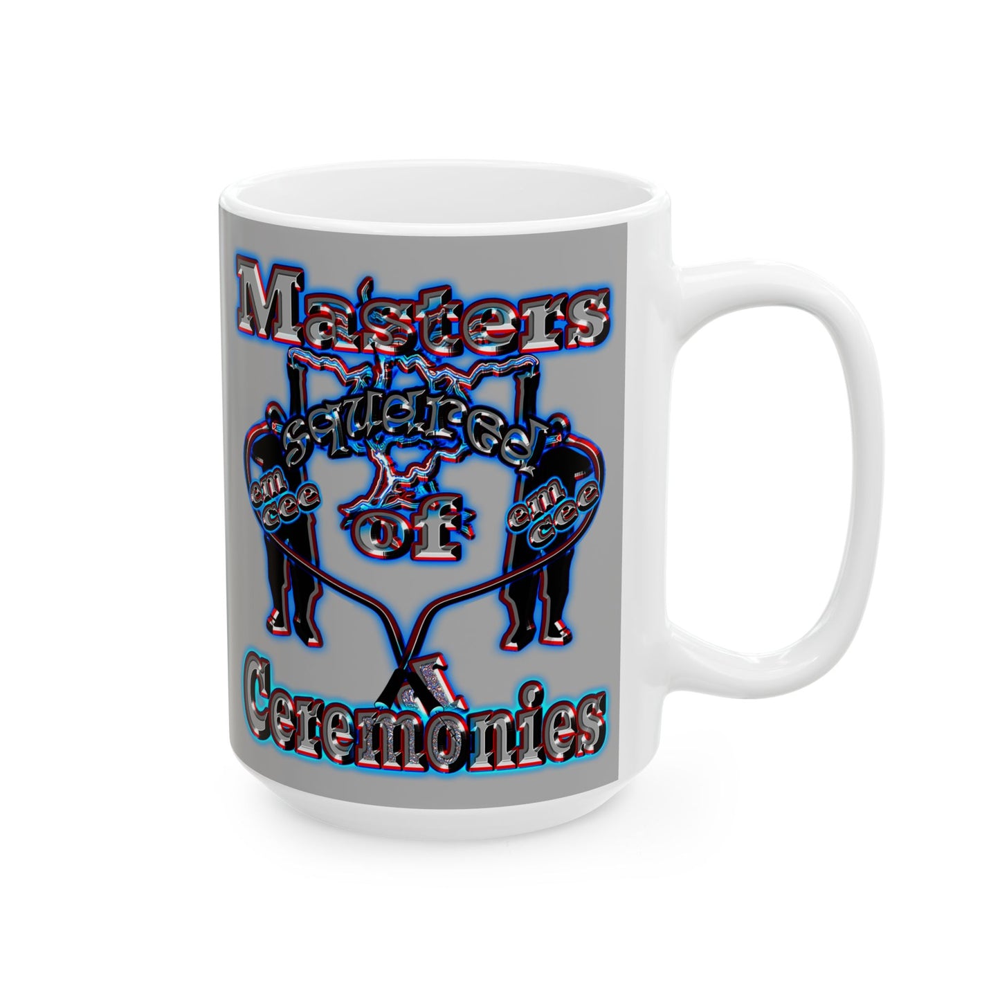 em cee squared - White Mug (light grey)