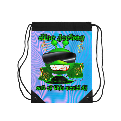 disc jockey - Drawstring Bag (light blue-purple wave)