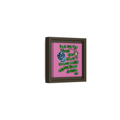 og - framed canvas art (light pink)