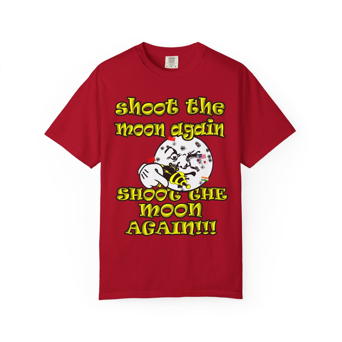 shoot the moon again - Unisex Garment-Dyed T-shirt