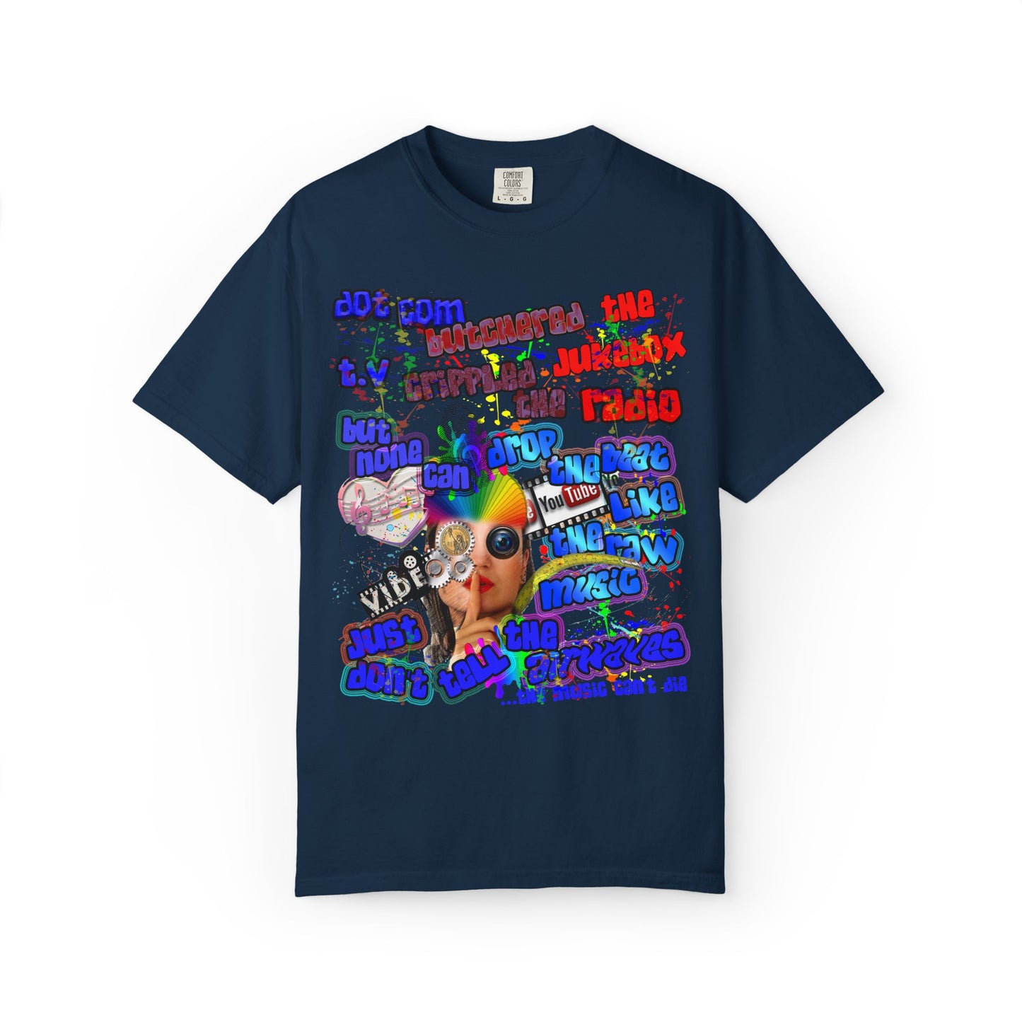 drop the beat - Unisex Garment-Dyed T-shirt