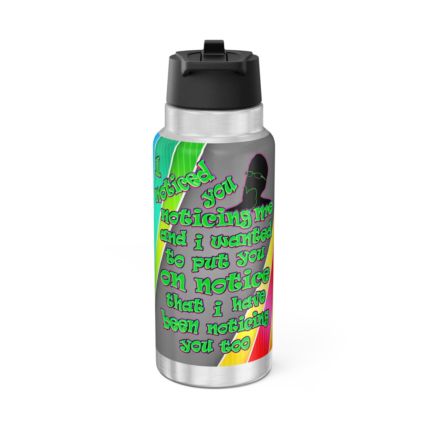 noticed you noticing - Gator Tumbler, 32oz  (rainbow split)