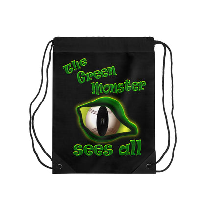green monster - Drawstring Bag (black)