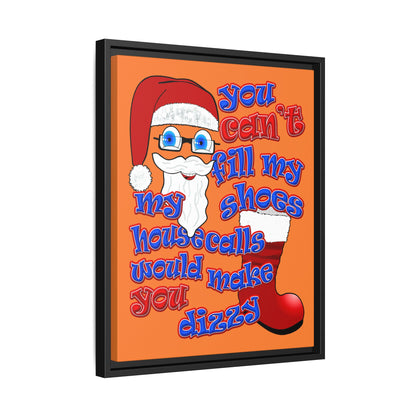 santa's shoes - framed canvas art (crusta)