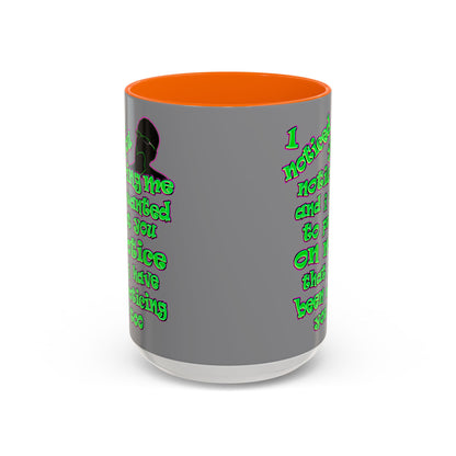 noticed you noticing - Accent Mug (grey)