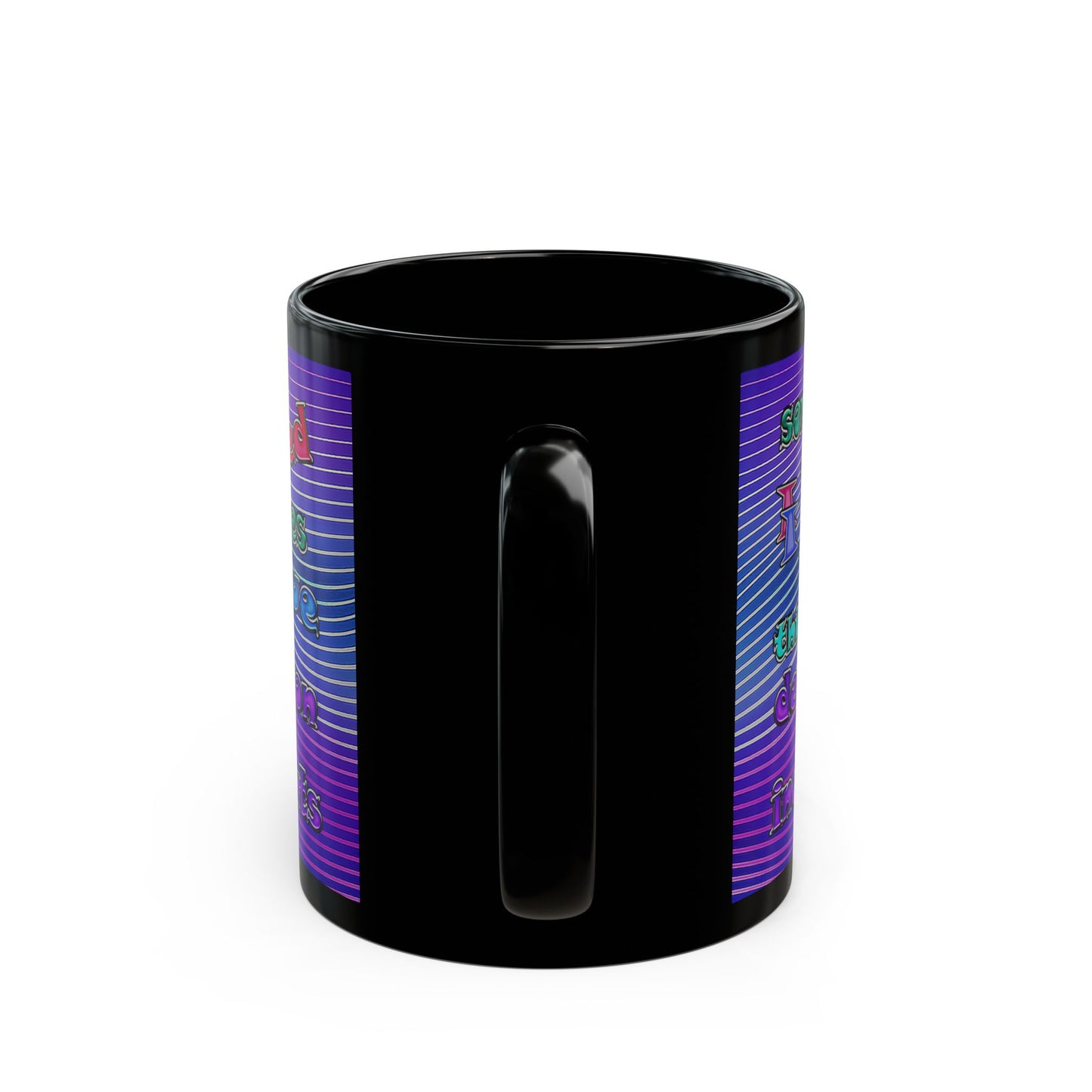 declaration of the independents - Black Mug (purple wave)