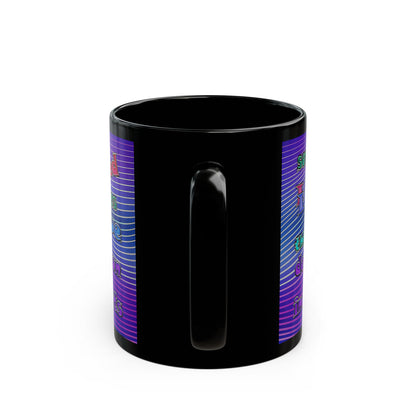 declaration of the independents - Black Mug (purple wave)