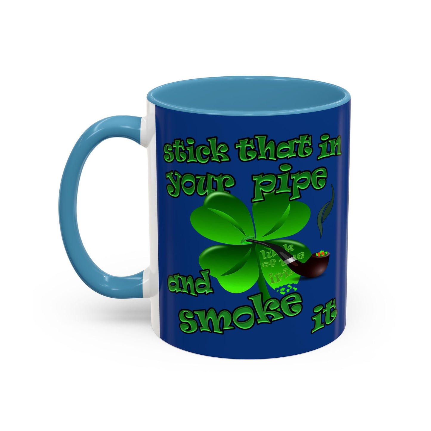 celtics logo - Accent Mug (dark blue)