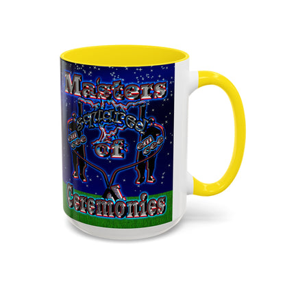 em cee squared - Accent Mug ('snoops' background)