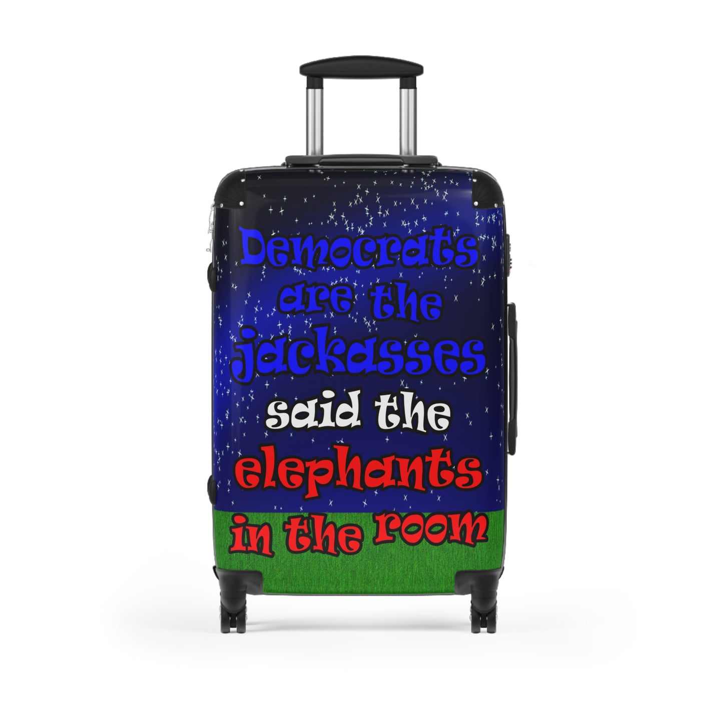 donkeys and elephants - Suitcase ('snoops' background)