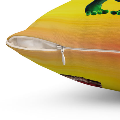 I don't care that your grey - Spun Polyester Square Pillow - (color blur)