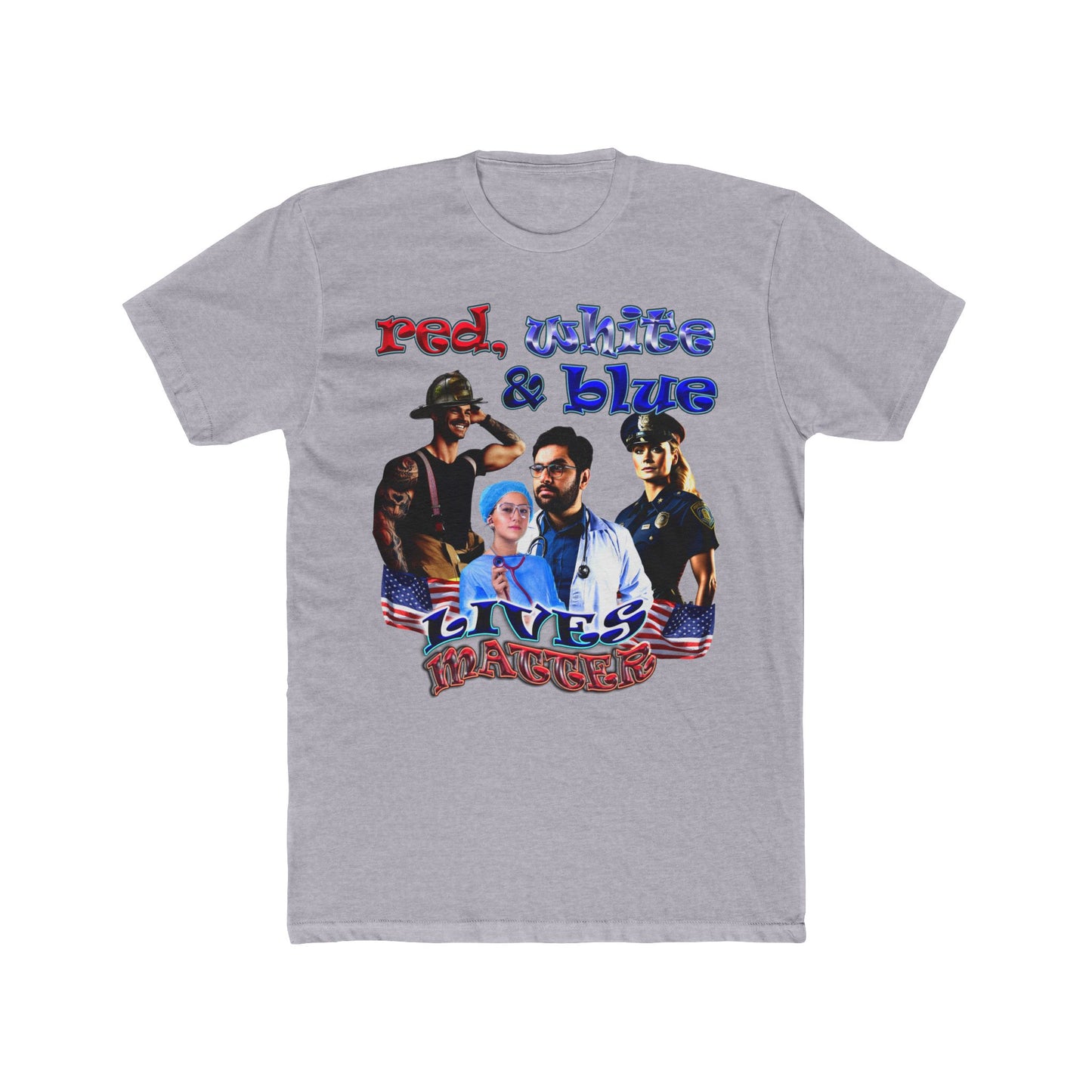 rw&b lives matter - Men's Cotton Crew Tee