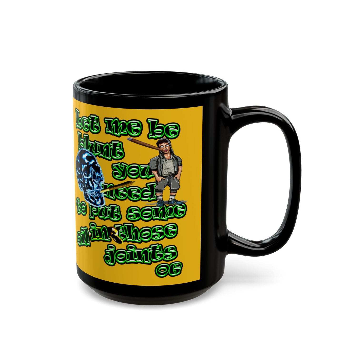 og - Black Mug (yellow)