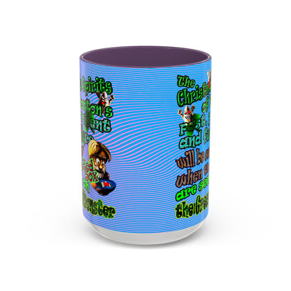 christmas spirits of boston - Accent Mug (light blue-purple wave)