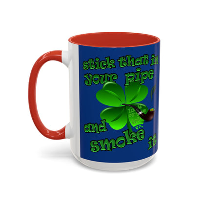 celtics logo - Accent Mug (dark blue)