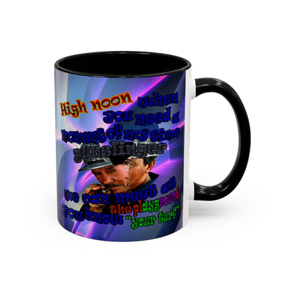 high noon - Accent Mug (grey-pink wave)