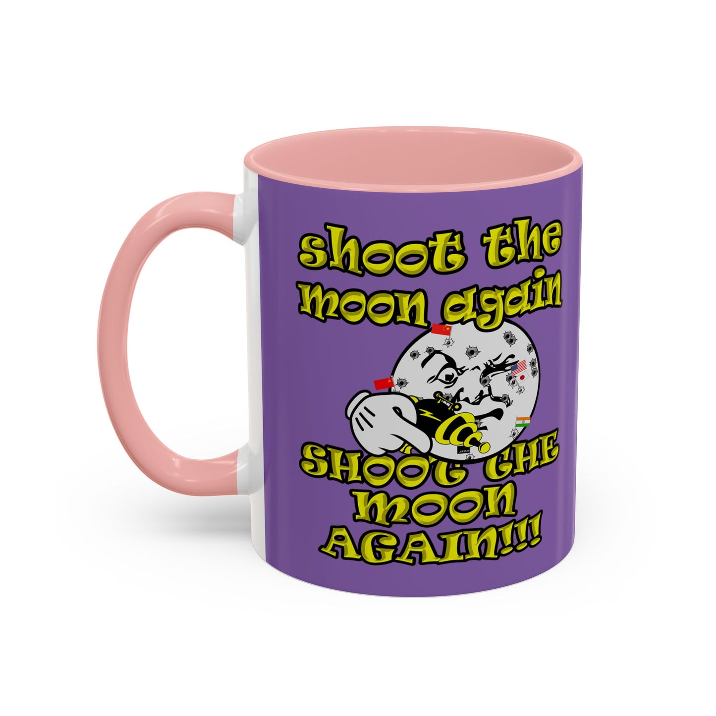 shoot the moon again - Accent Mug (light purple)