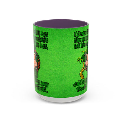 turtle race - Accent Mug (green turf)