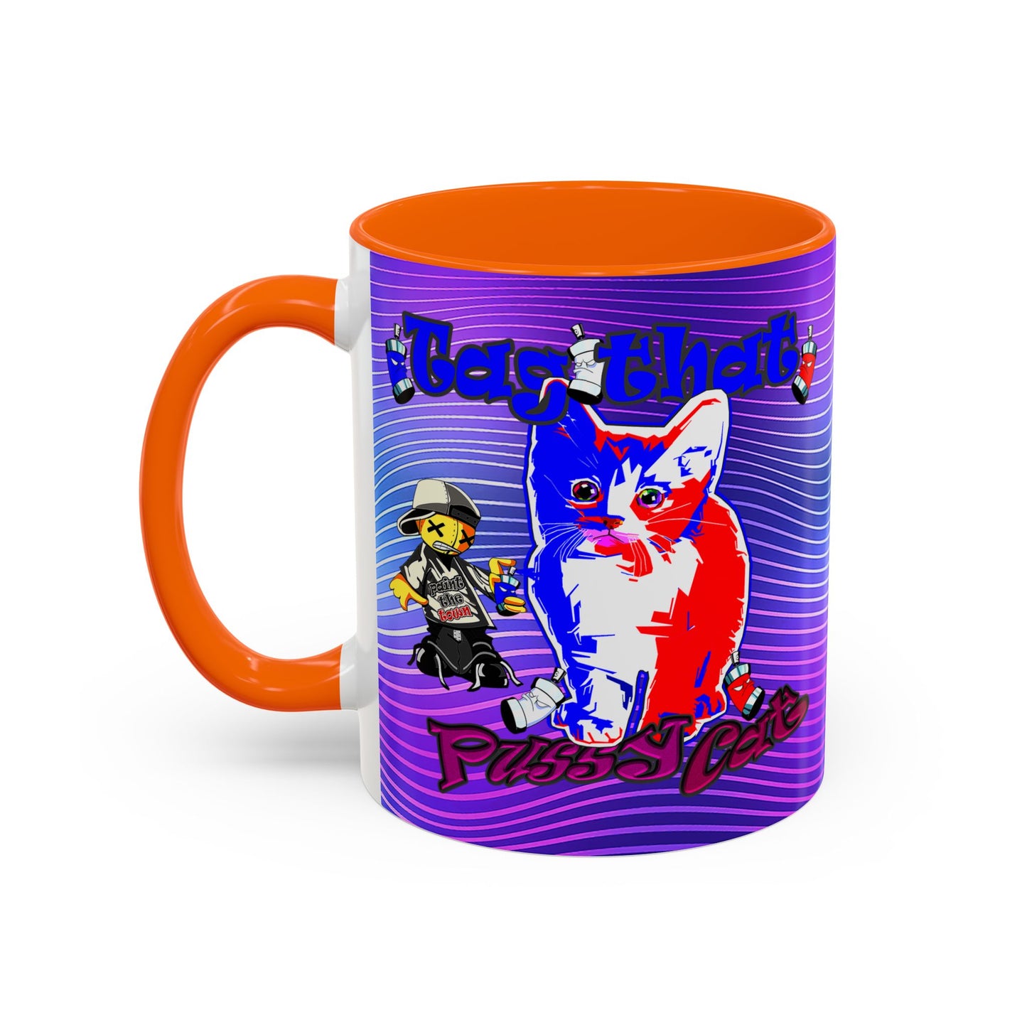 tag that - Accent Mug (purple wave)