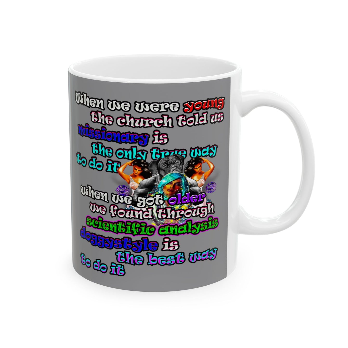 doggystyle - White Mug (grey)