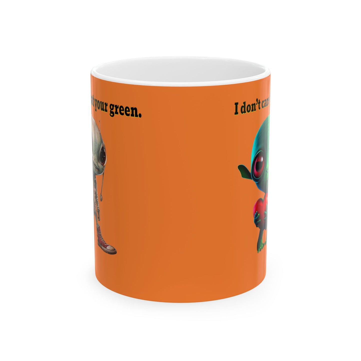 I don't care that your grey - White Mug (crusta)
