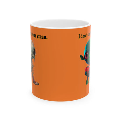 I don't care that your grey - White Mug (crusta)
