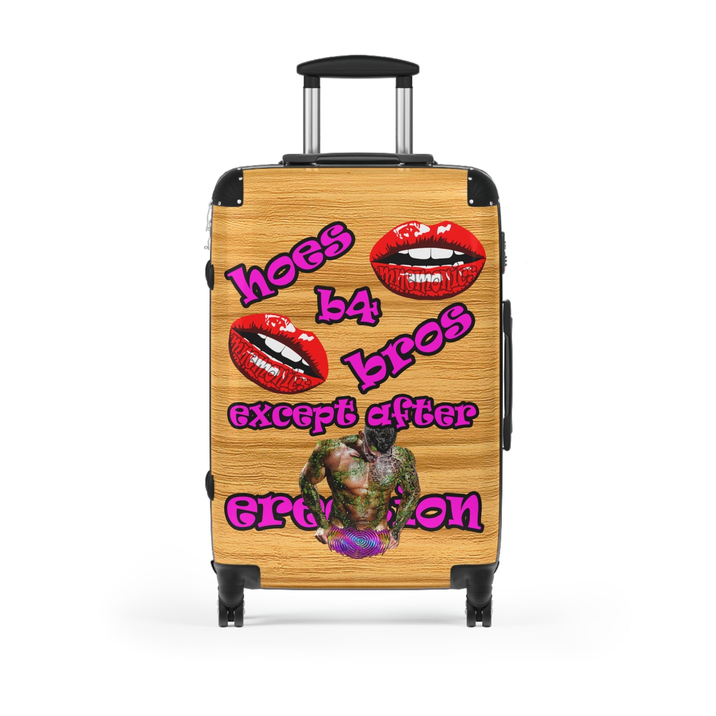 hoes b4 bros - Suitcase (butterscotch wood finish)
