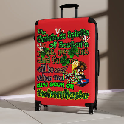 christmas spirits of boston - Suitcase (red)