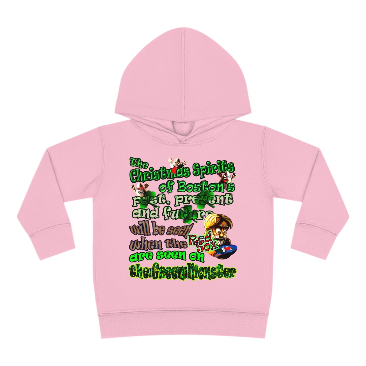 christmas spirits of boston - Toddler Pullover Fleece Hoodie
