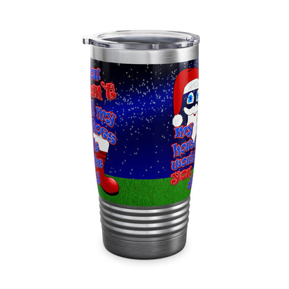 santa's shoes - Ringneck Tumbler, 20oz ('snoops' background)