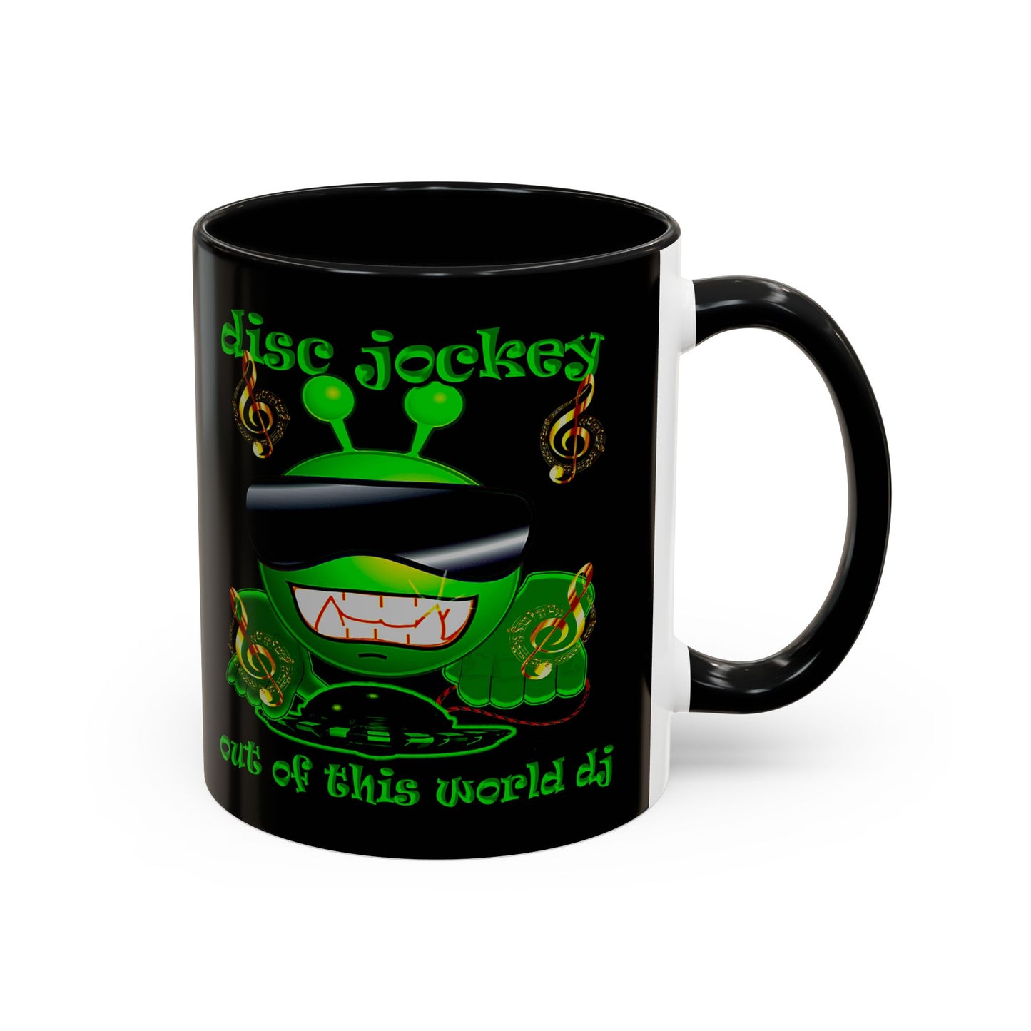 disc jockey - Accent Mug (black)