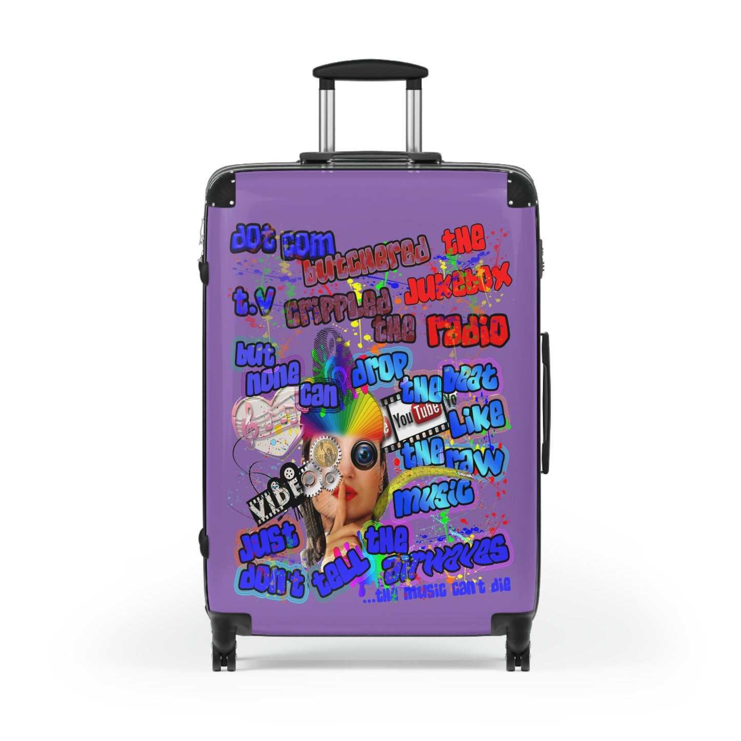 drop the beat - Suitcase (light purple)
