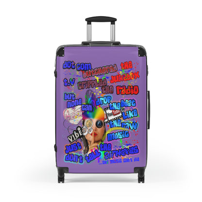 drop the beat - Suitcase (light purple)