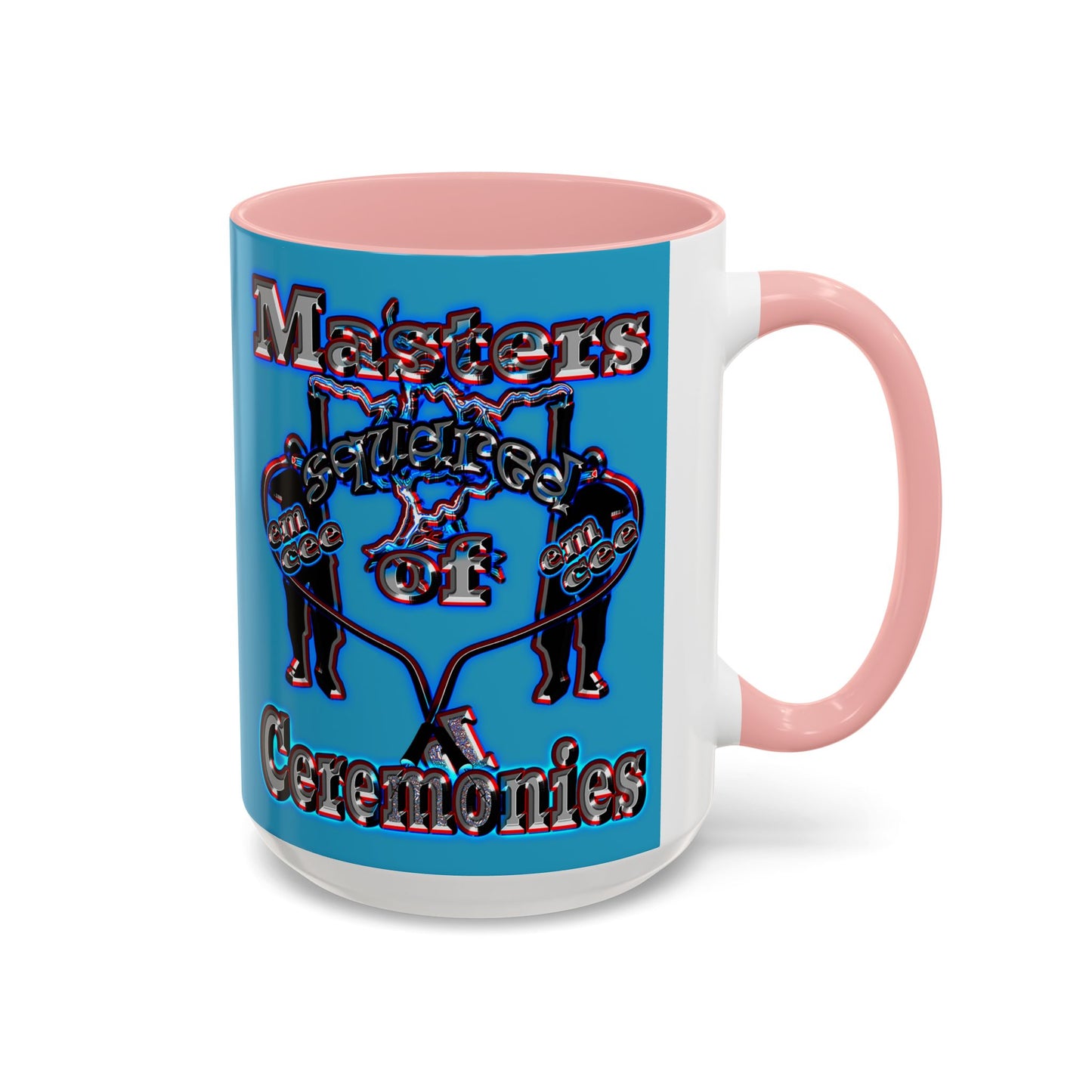 em cee squared - Accent Mug (turquoise)